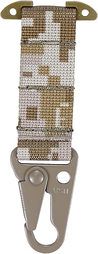 Miniatura 45 de Clip de engranaje táctico Gancho de choque Mosquetón colgante T-Mount MOLLE Webbing Cinturón de batalla Clip Metal Llavero Chaleco Accesorios Mc