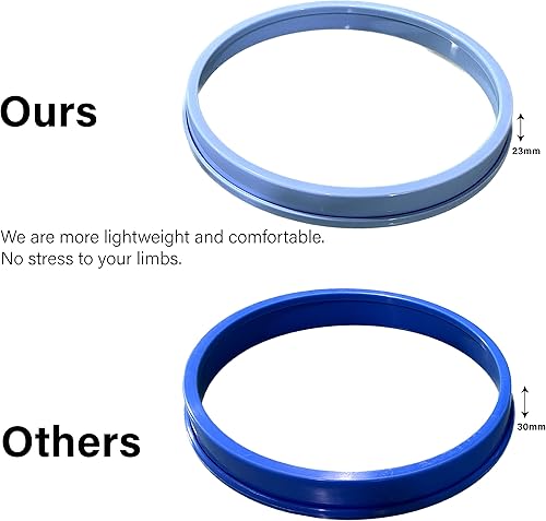 Miniatura 5 de KT6103-WL - Funda fundida para patas de ducha extra grande con parte inferior acolchada antideslizante, protector de pierna para adultos, protector