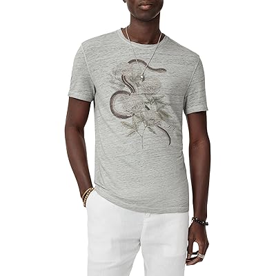 John Varvatos Short Sleeve Crew T Shirts Snake Floral KG6915S25 Men