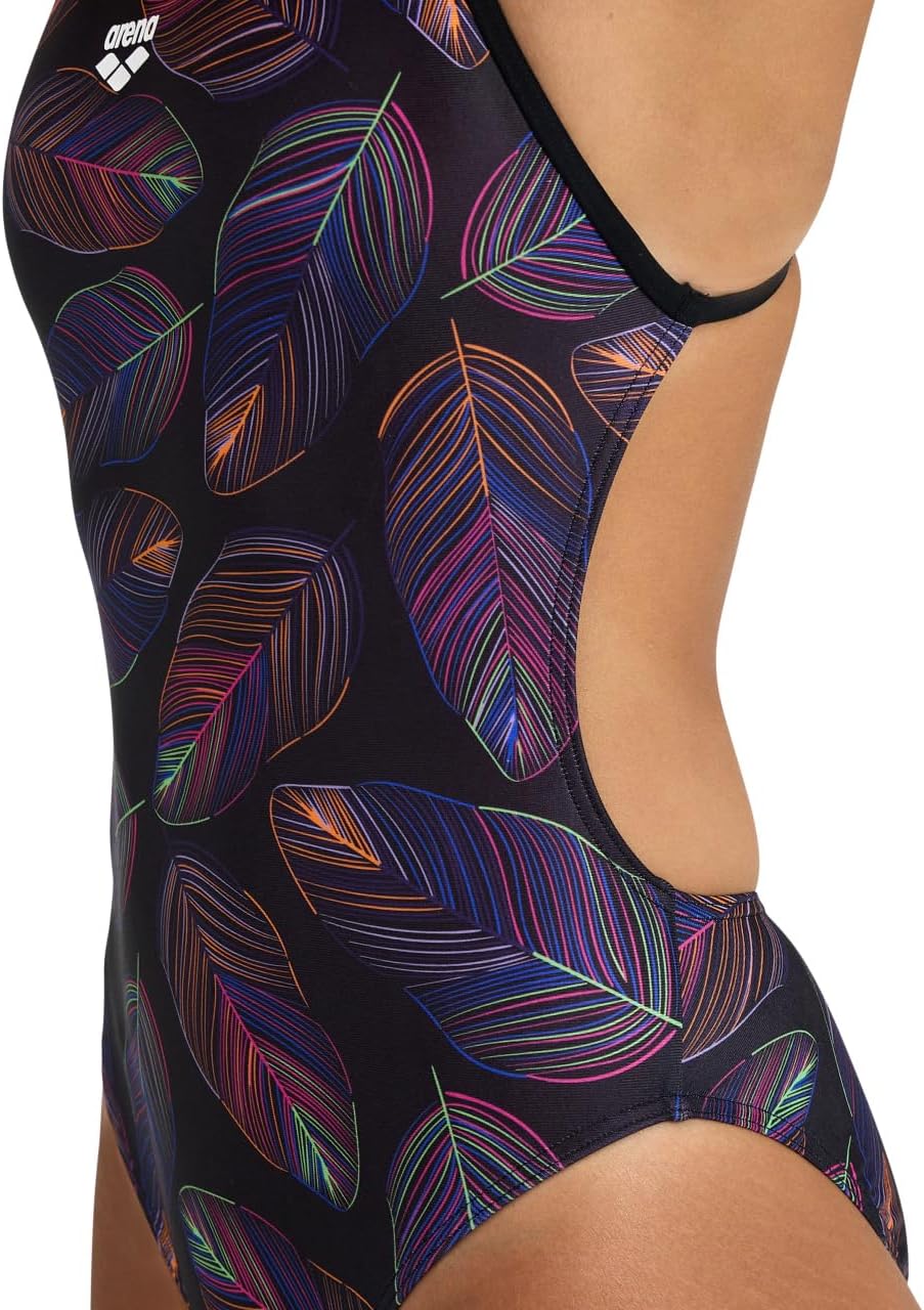 ARENA Performance Falling Leaves Women's Swimsuit Booster Back One Piece MaxLife Training Bathing Suit - Image 4
