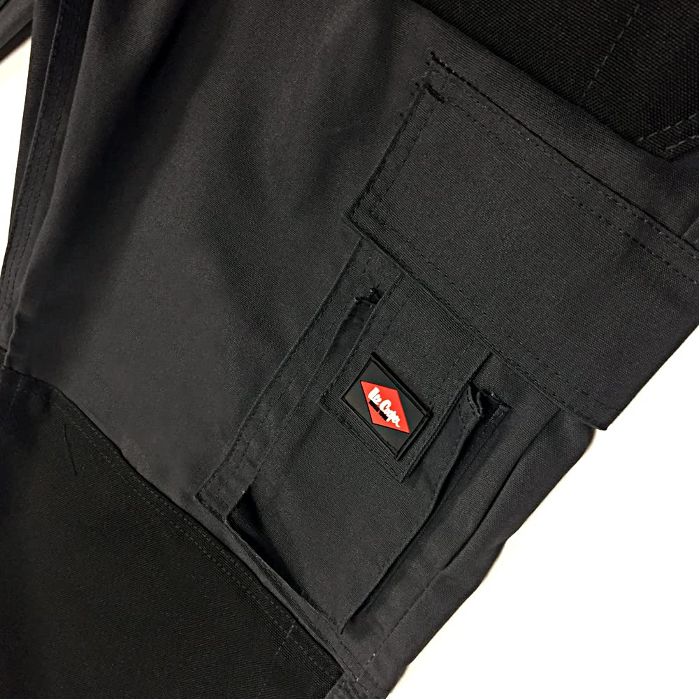 Lee Cooper Workwear LCPNT216 Uomo Multi Tasca con Tasche per Ginocchiere Fondina Fissa Lavoro Cargo Pantaloni