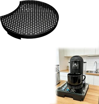 Drip Tray Replacement Compatible with Nespresso Vertuo Plus, Stable Non-Slip Base, Leak-Free Design,Coffee Machine Tray, Exact-Fit Replacement