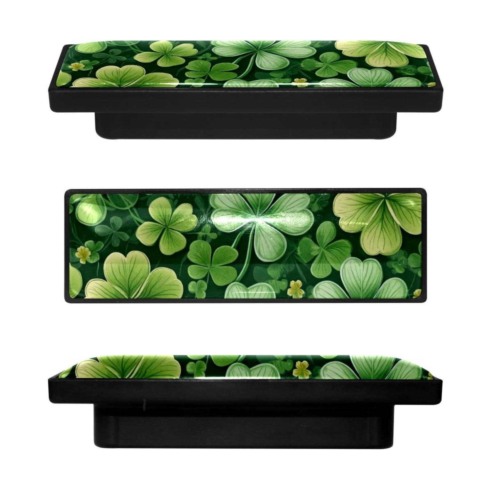 Boutons de placard de cuisine rectangulaires trèfle pour rafraîchir le bureau