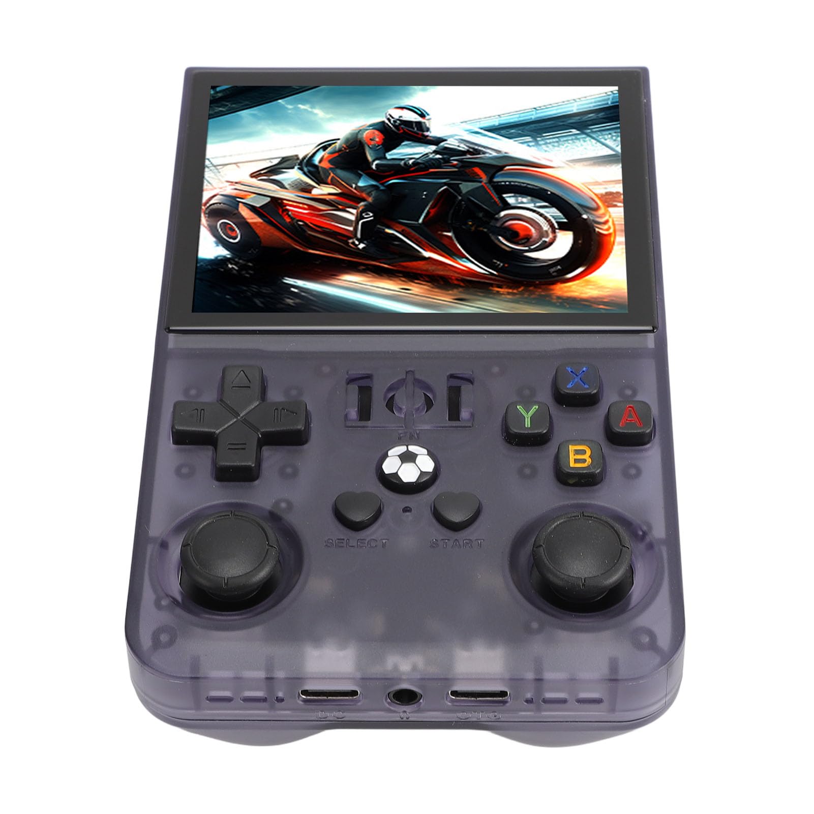 Console portatile per videogiochi, console retrò con schermo IPS da 3,5 pollici, batteria da 4000 mAh e chipset RK3326, console tascabile compatte per uso domestico e in viaggio (ShChGB)