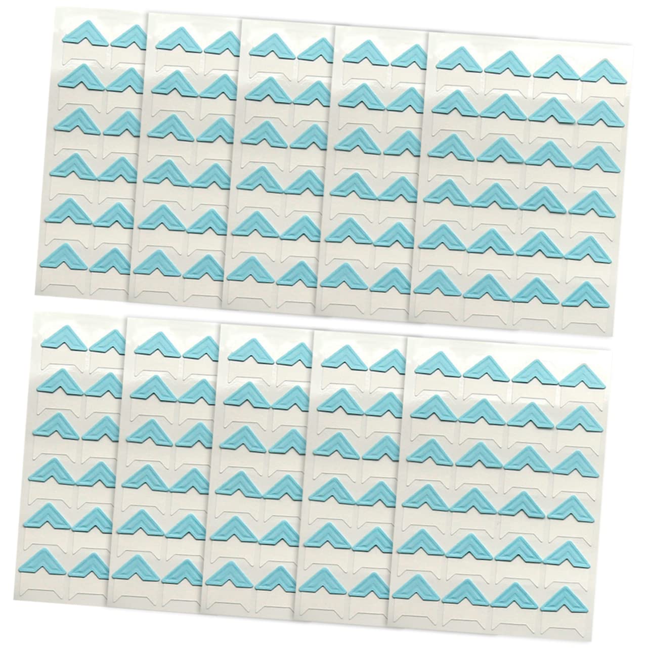 Uonlytech Photo Corners Self Adhesive Retro 10 Sheets White Scrapbook Corners for Album