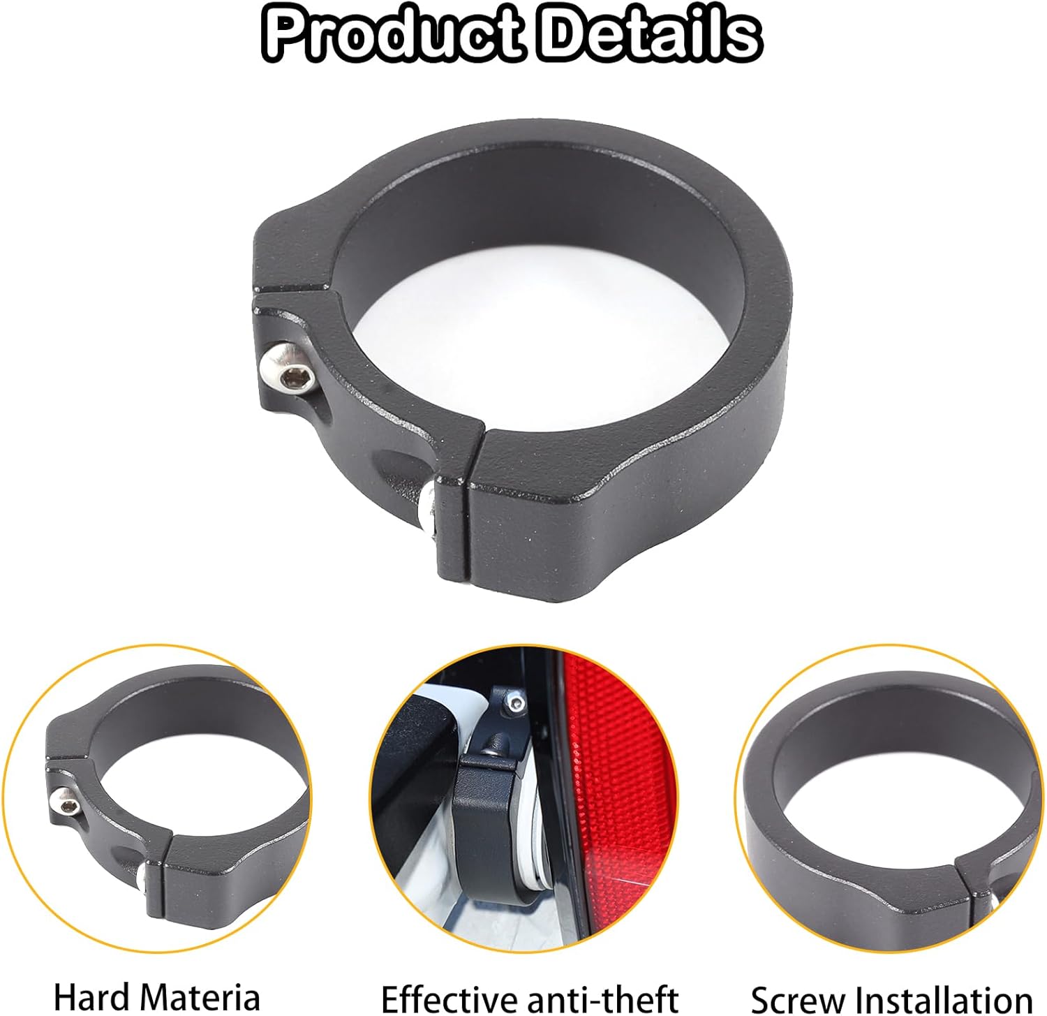 Tailgate Anti-Theft Lock Compatible with Toyota Tacoma 2024 2025 2026 Aluminum Alloy Security Truck Bed Tail Gate Lock Accessories 1PCS (Black)