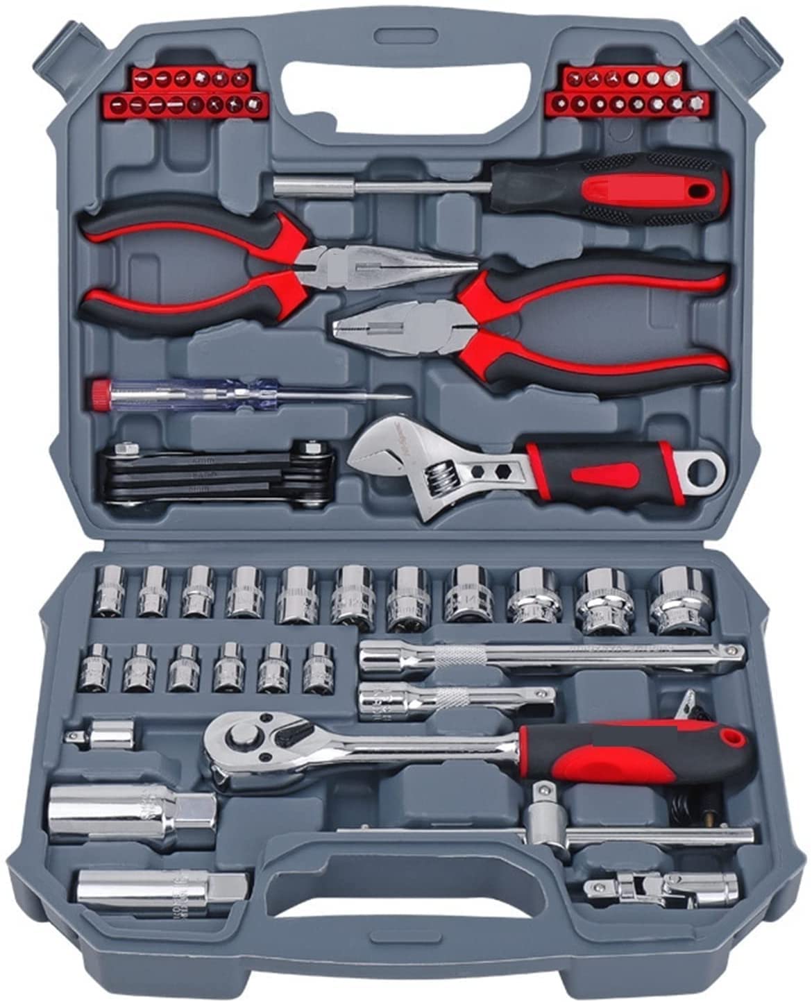 Zestaw narzędzi ręcznych do naprawy samochodu klucz grzechotkowy zestaw kluczy nasadowych naprawa samochodów narzędzie mechaniczne zestawy ferramentas completo
