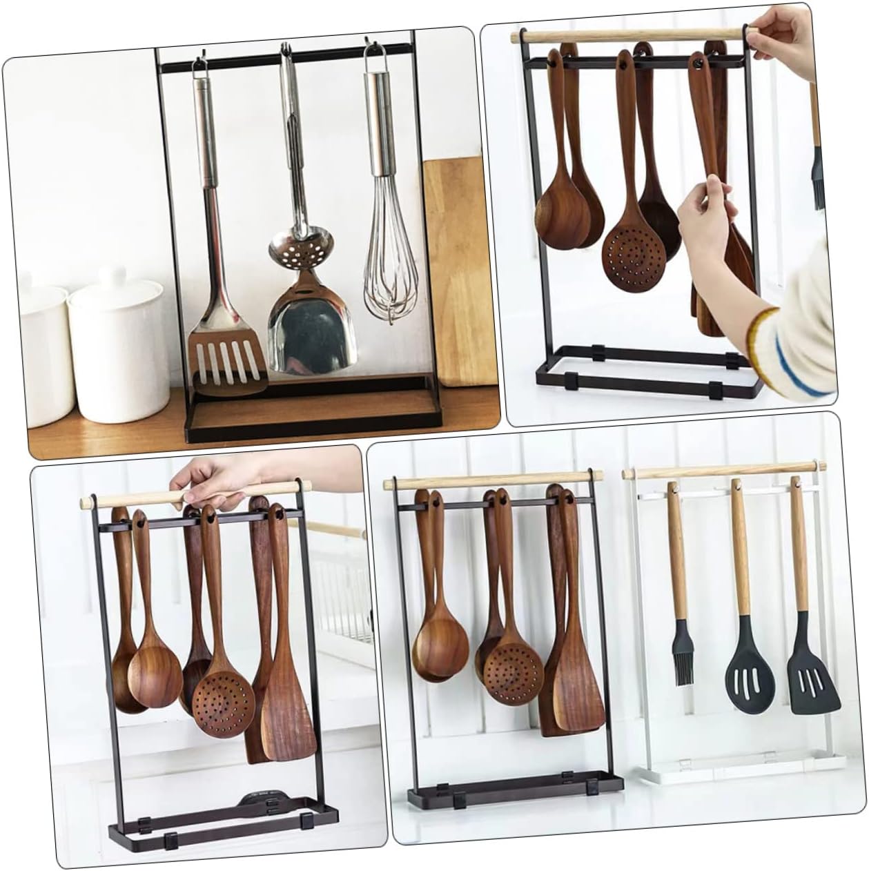 IMIKEYA Versatile Kitchenware Storage Rack and Design for Utensils Pots and Pans Easy to Clean Resistant for Kitchen Garage and Office Use