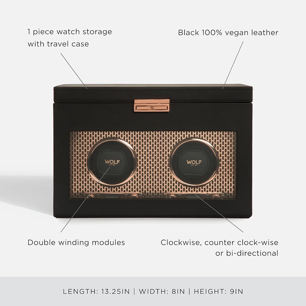 Amazon.com: Wolf Axis Double Watch Winder with Storage, Copper