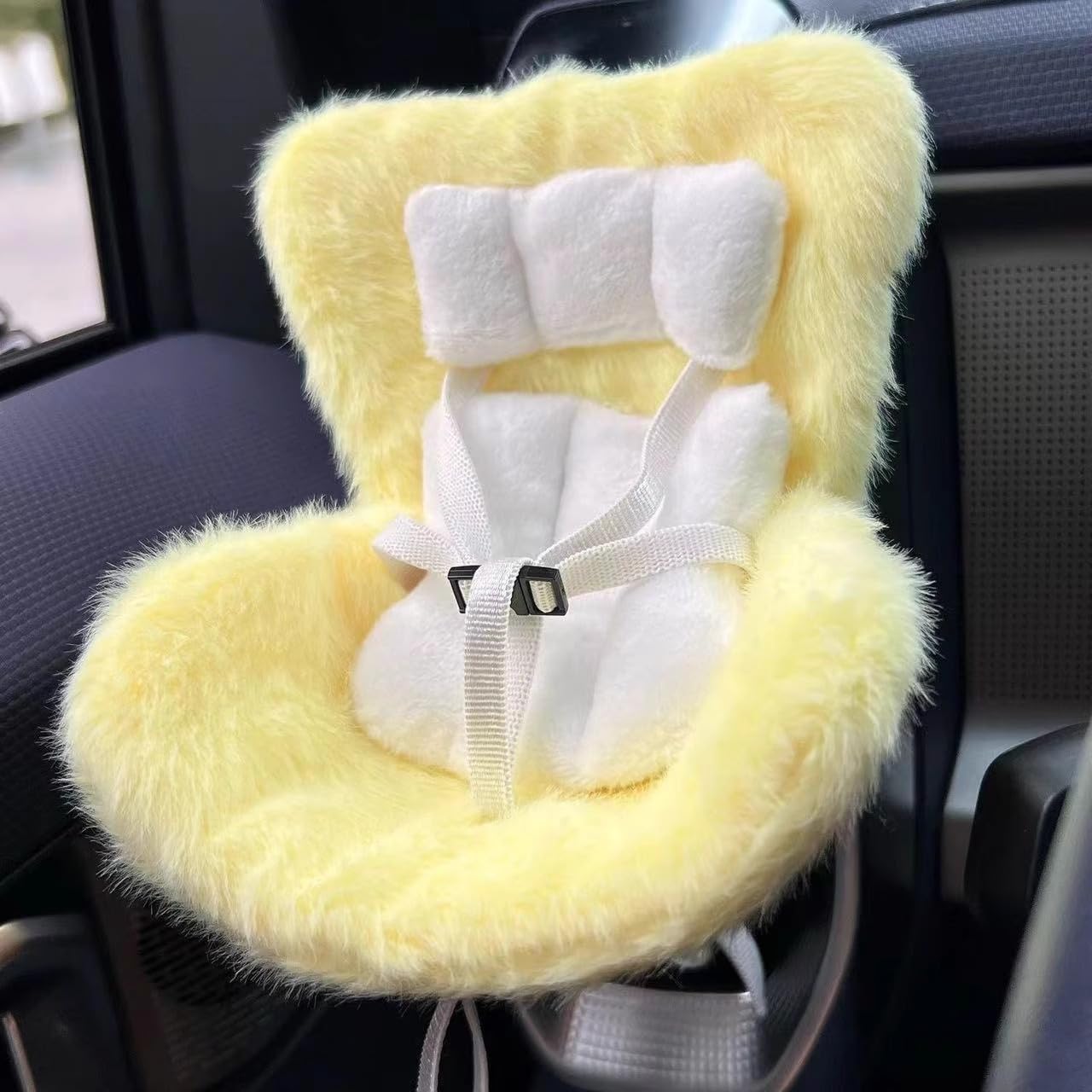 NUJOLI Labubu Car Seat, Car Air Vent Safety Seat, Perfect for Car Decoration and Display, Suitable for 17cm Labubu Dolls, Cute and Functional Car Ornament for Labubu Fans and Doll Collectors — image 1