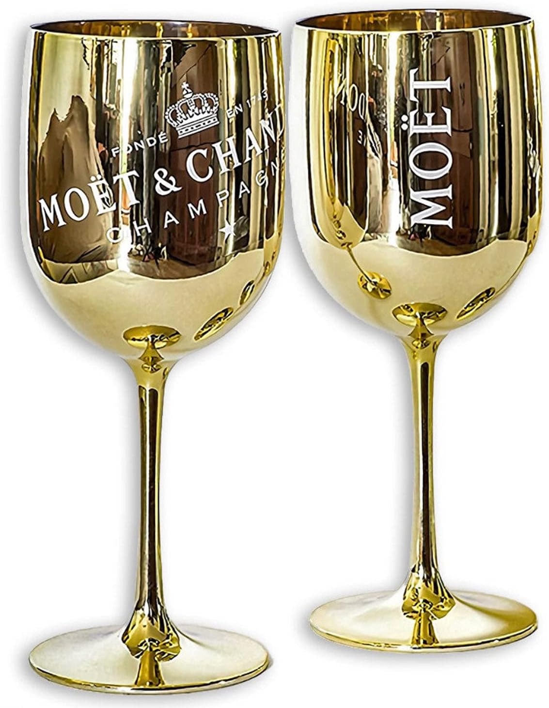 2 Moet Glasses