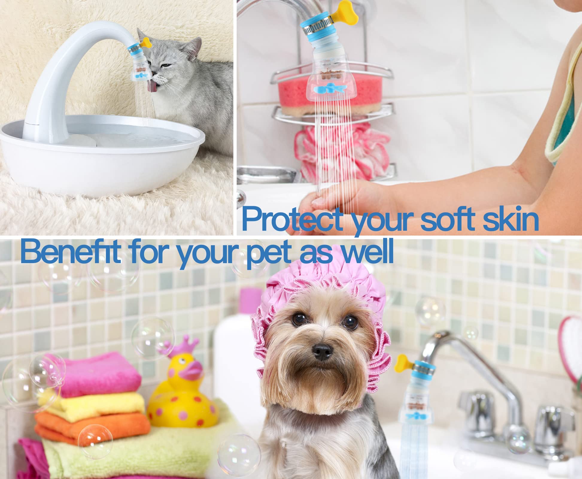 3 Pcs Portable Faucet Mount Filters Purified Water Filter Adjustable Tap Water Filter Faucet Removes Impurities Purified Hard — view 4