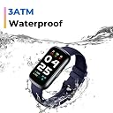 BOALZETD Fitness Tracker Smart Watch,1.47" Full Touch Health Tracker with 24/7 Heart Rate & Blood Oxygen Monitor,Sleep Tracker,3ATM Waterproof Step Tracker Activity Tracker for Women Men,Midnight Blue gallery image