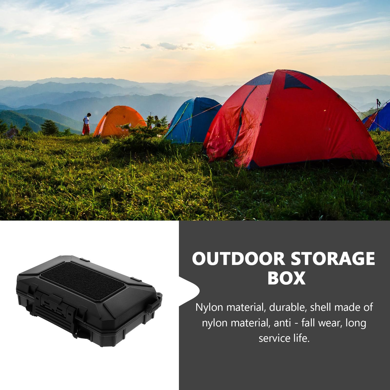 GALPADA Schutzbox Werkzeugkasten aus Abs mit Stoßfestem Schaumstoff und Luftdichter Multifunktionsbox für Outdoor Ausrüstung und Überlebensbedarf