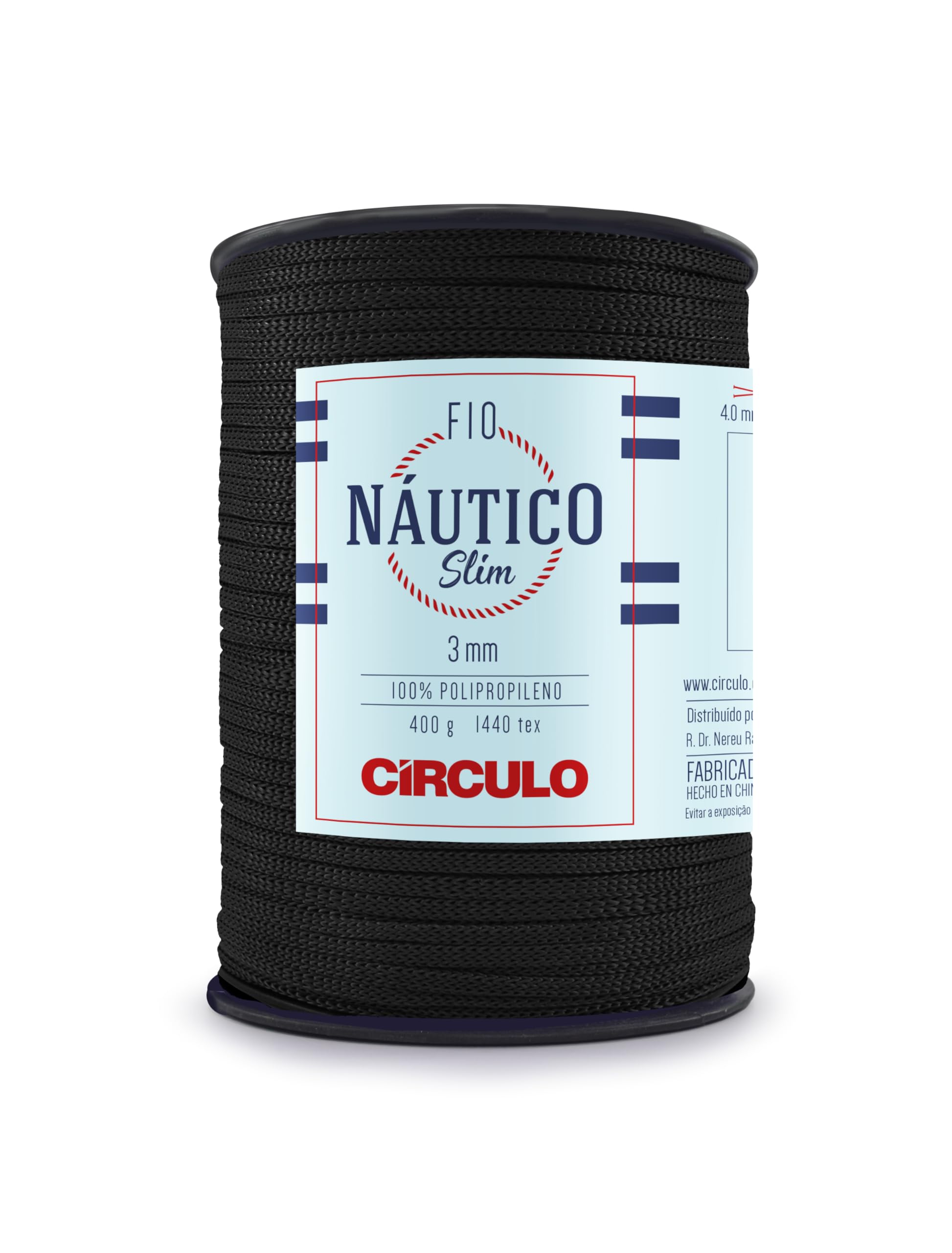 Fil nautique fin rond 3 mm polypropylène 400 g cordage solide polyvalent 8990