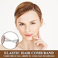 Vista 4 de Soft 'N Style Diademas Flexibles Diademas Elásticas Diademas Mujeres (3pc-MixBrown)