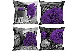 Dark Purple Throw Pillows Covers Offer Vibrance for Your Purple Living Room Decor
