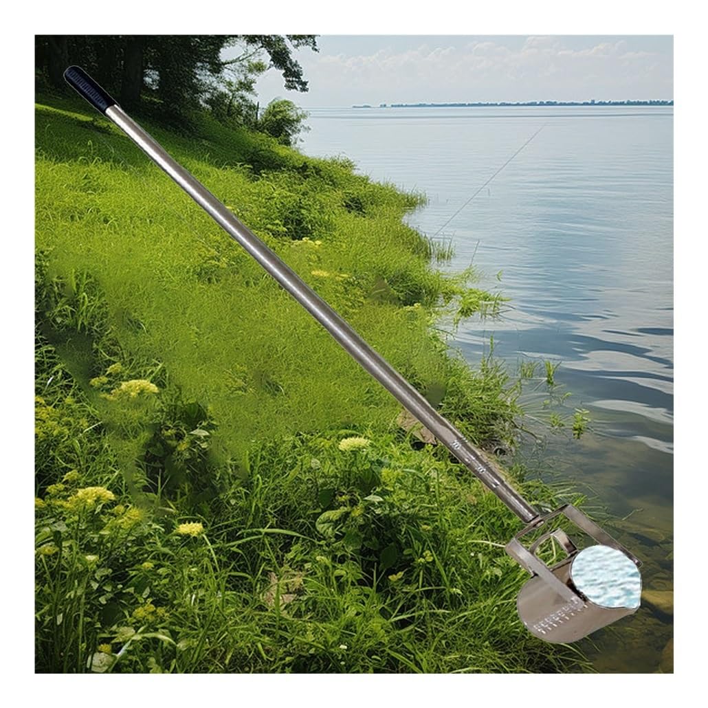 Teleskop-Wasserprobenentnahmelöffel (500/1000 ml), Pendelbecher-Probenkelle mit Wasserprobenentnahmestange und rutschfestem Griff for Laborbedarf(1000ML,1.49-7m(4.9-23ft))