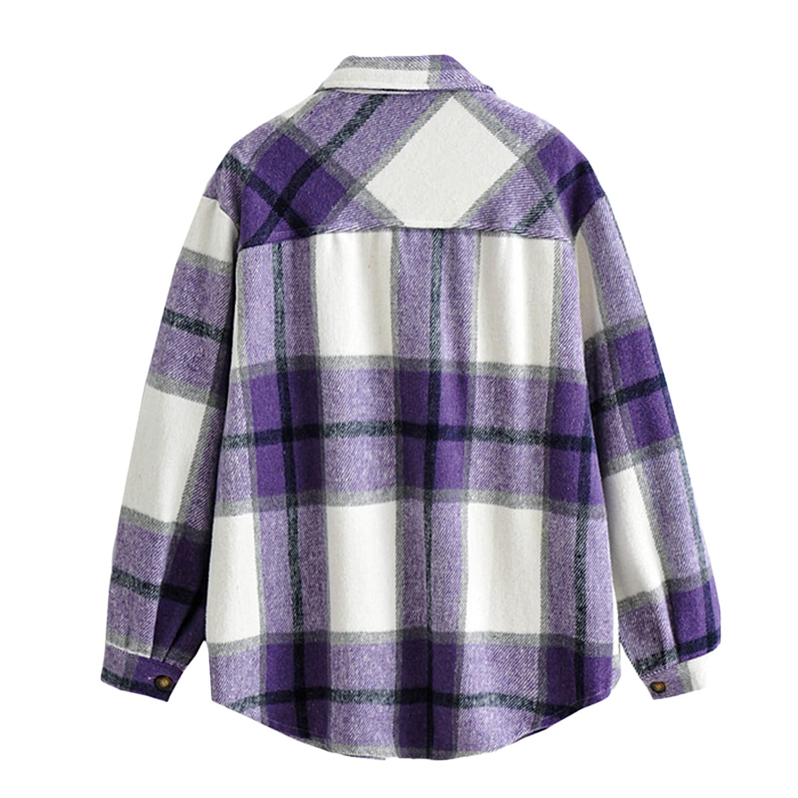 Cappotto di lana da donna, lungo, elegante, caldo, invernale, a quadretti, per il tempo libero, leggero, per le mezze stagioni, traspirante, per le attività all'aria aperta, alla moda