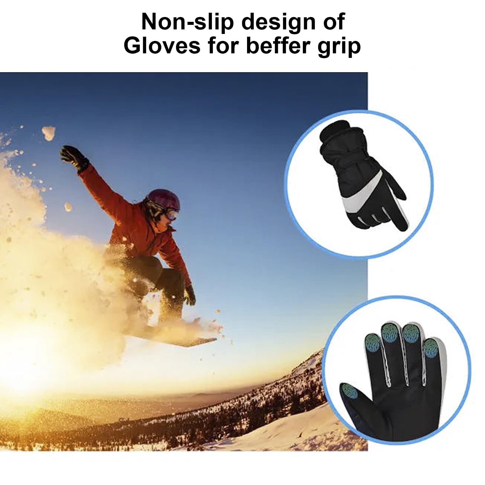 Guantes térmicos para hombre y mujer, impermeables, térmicos, de invierno, para esquí, calentadores de manos eléctricos, para clima frío, resistente al viento, pantalla táctil, motocicleta, nieve,