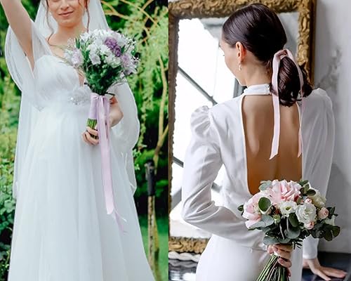 Miniatura 592 de Cinta de satén verde esmeralda de doble cara de 1-1/2 pulgadas x 50 yardas, cinta de poliéster verde esmeralda para envolver regalos, muy adecuada