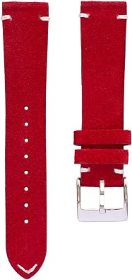 Quick Release Suede Leather Watch Straps, Genuine Leather Band, 20mm 22mm Replacement Watch Band for Men & Women