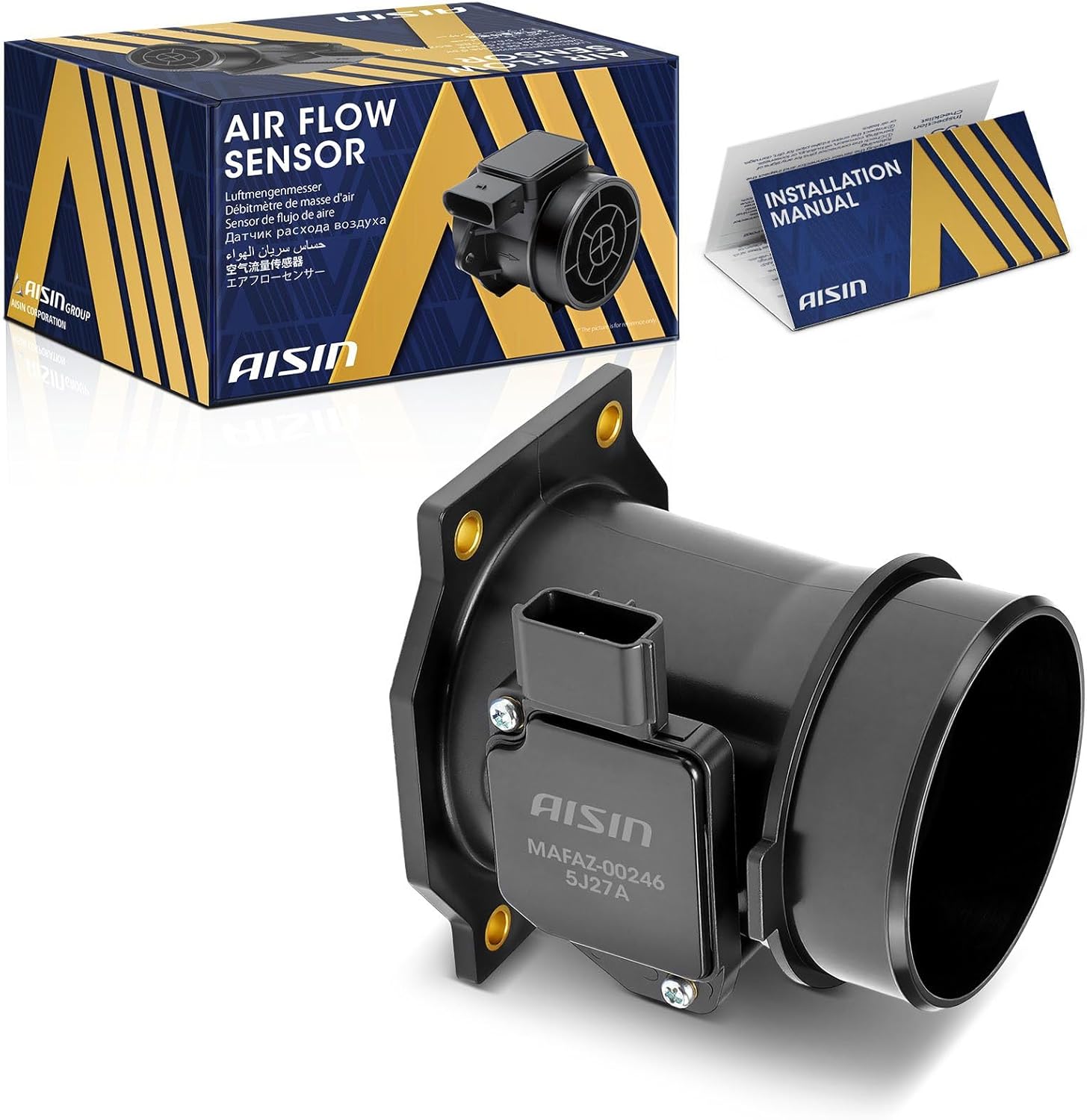 AISIN AFTERMARKET MAFAZ-00246 Mass Air Flow (MAF) Sensor with Housing - Compatible with Nissan Frontier 01-04, Pathfinder 98-00, Xterra 00-04, Quest 99-02, Infiniti QX4 98-00, Mercury Villager 99-02