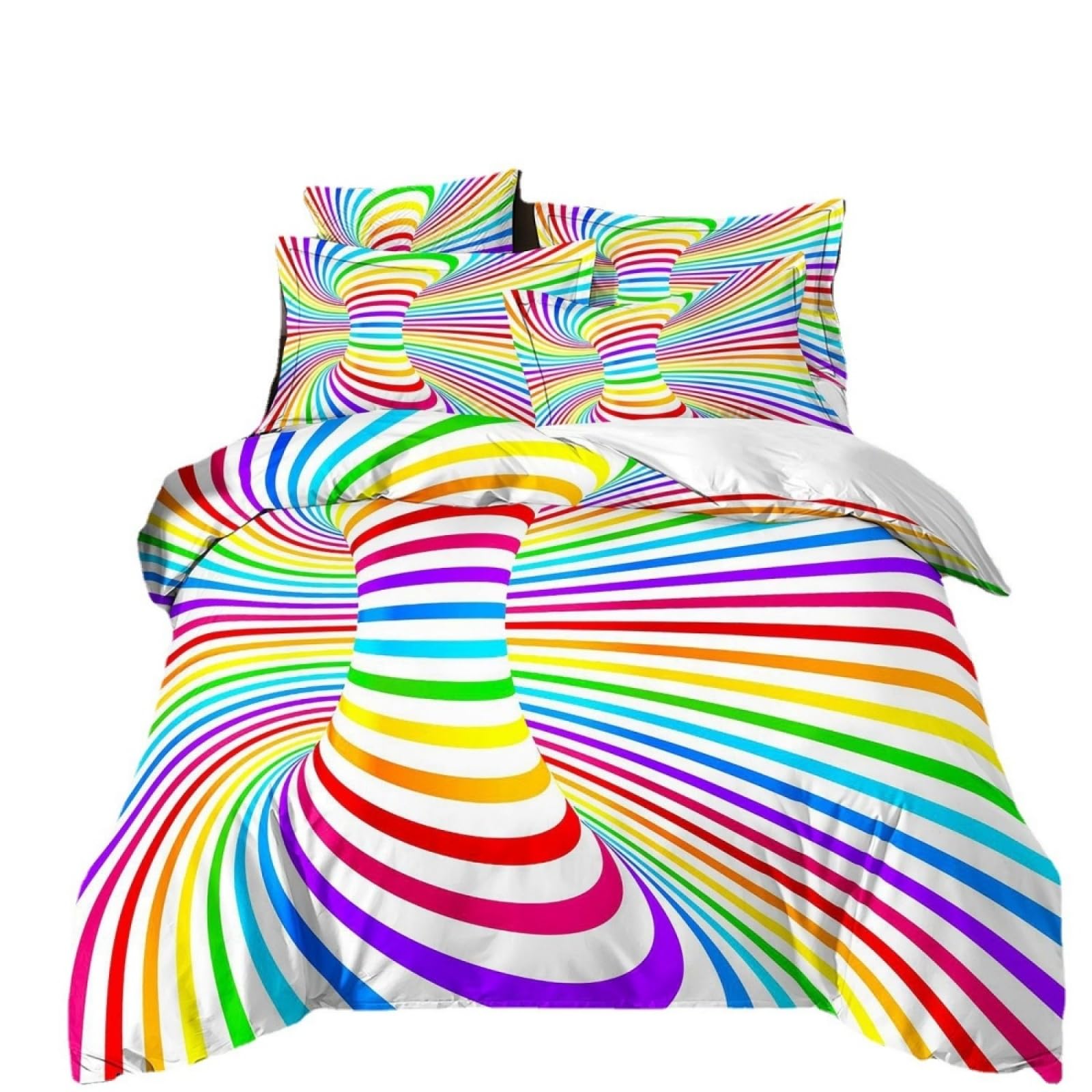 Single Duvet Cover Set Stripe Colorful Single Bed Duvet Cover Set