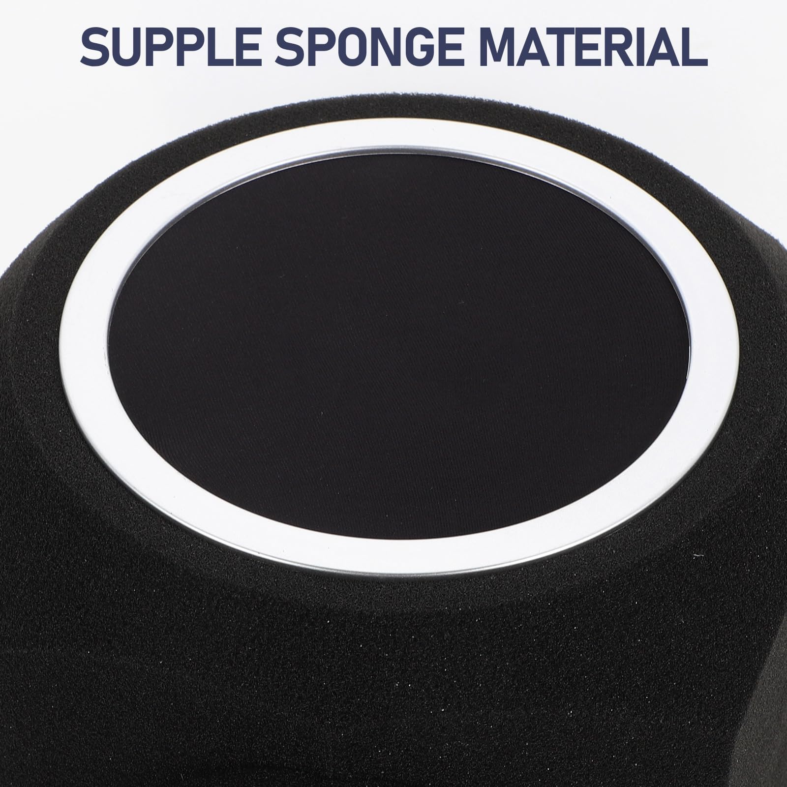 Amosfun Cubierta de Esponja Negra para Micrófono Diseño Portátil y Ligero que Filtra Eficazmente el Ruido para Uso en Escritorio y Trípode Pequeño