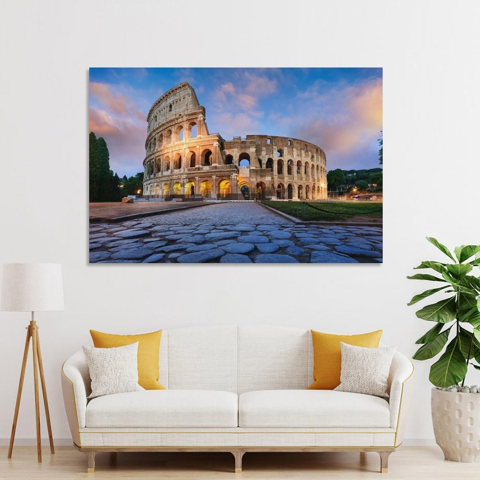 Junmoney Wall Art Print Colosseum Rome Aesthetic, 20x30inch(50x75cm), for Bedroom Decor, Cosy Corners Or Studios, Decorative Wall Art for Cosy Rooms