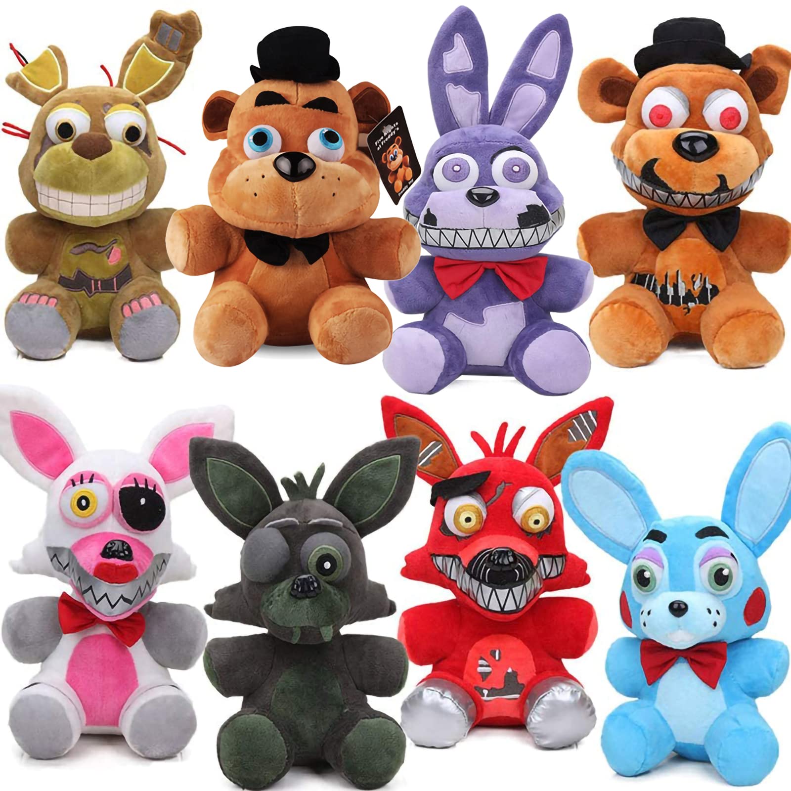 Fnaf Plushies 7inch Stuffed Animals Plush Toys Foxy Plush Light