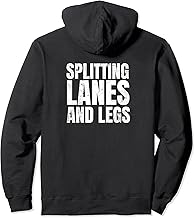 Funny Distressed Splitting Lanes And Legs Lane Splitting Pullover Hoodie