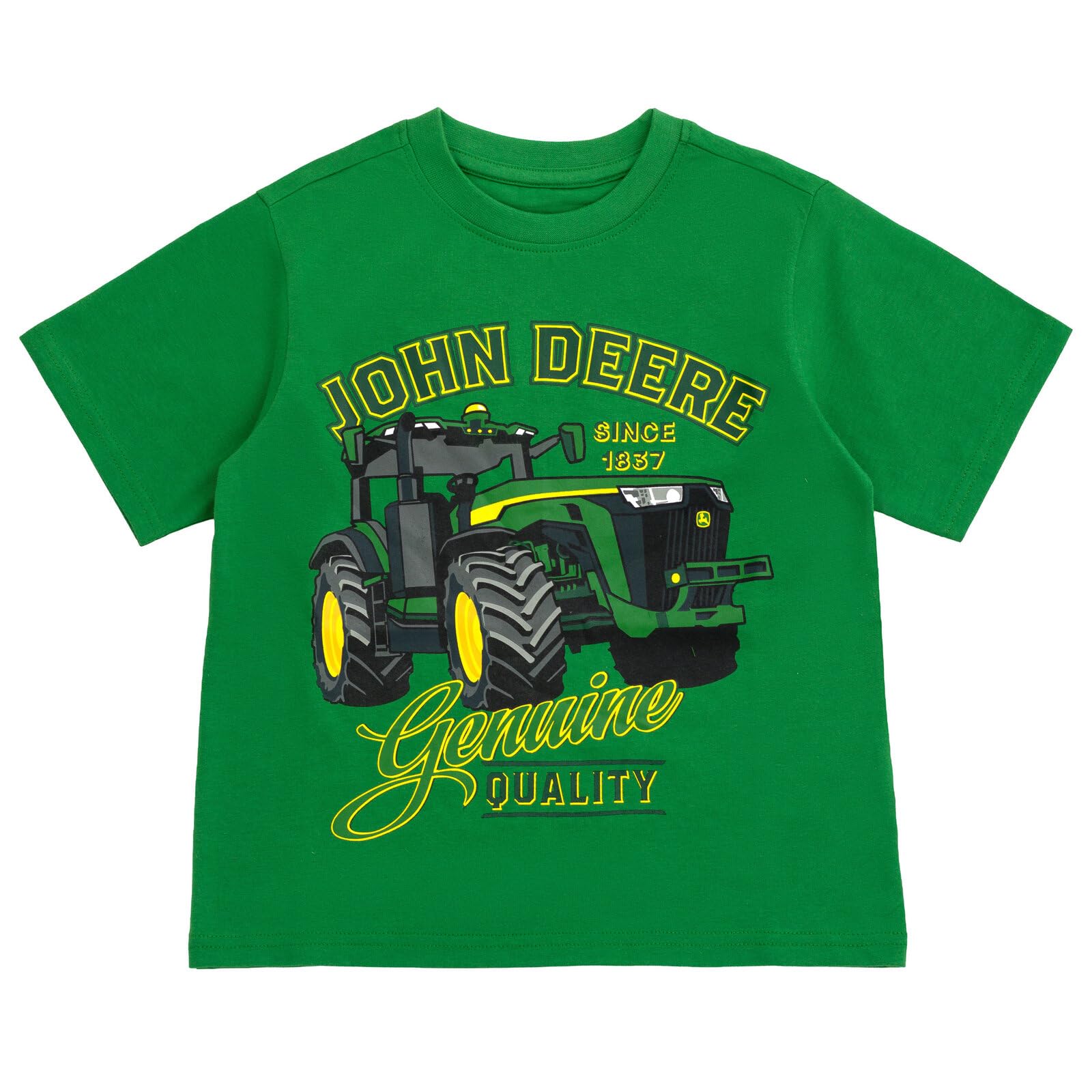 John Deere Completo con maglietta e pantaloncini da trattore per bambini grandi (2T - 10-12)