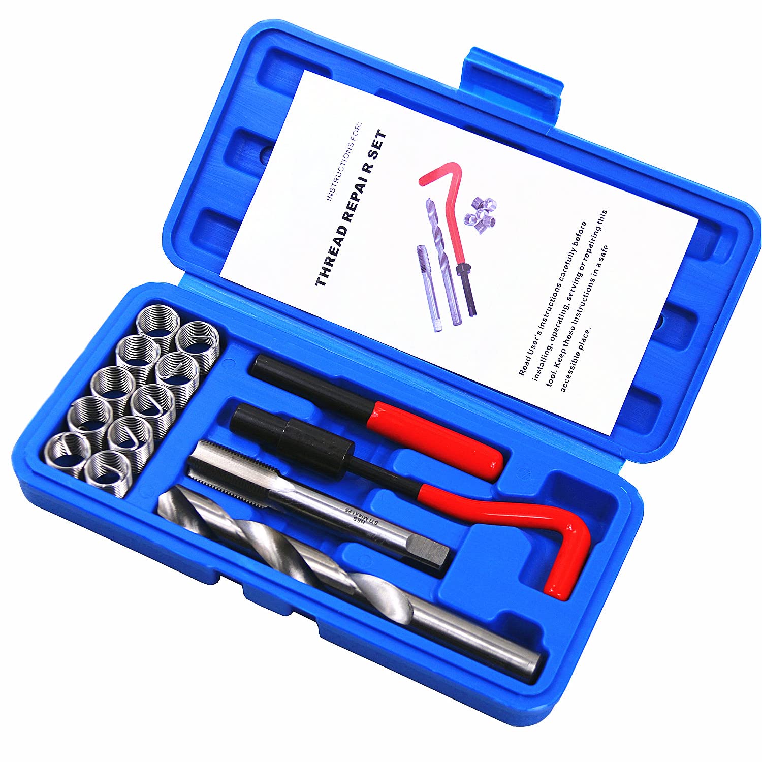 Kit Riparazione Filettature M6x1.0mm - 30 Pezzi Acciaio Inox - Foto 8