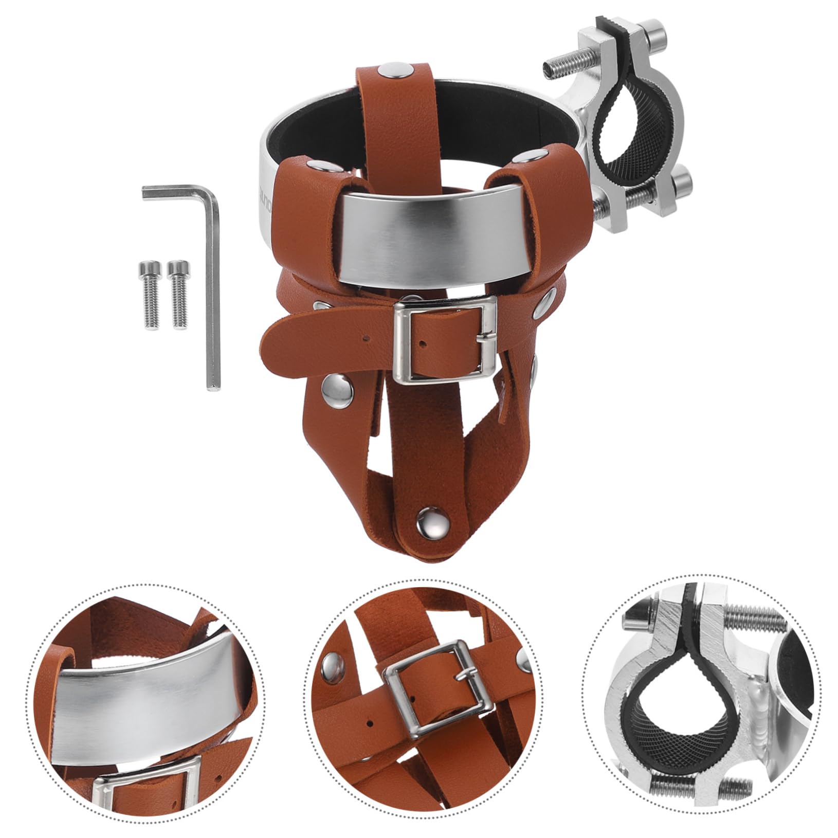 VANZACK 3sätze Vintage Pu Fahrrad Getränkehalter Für Wasserflasche Und Installieren Für Outdoor-aktivitäten Fahrradfahren Und Sport