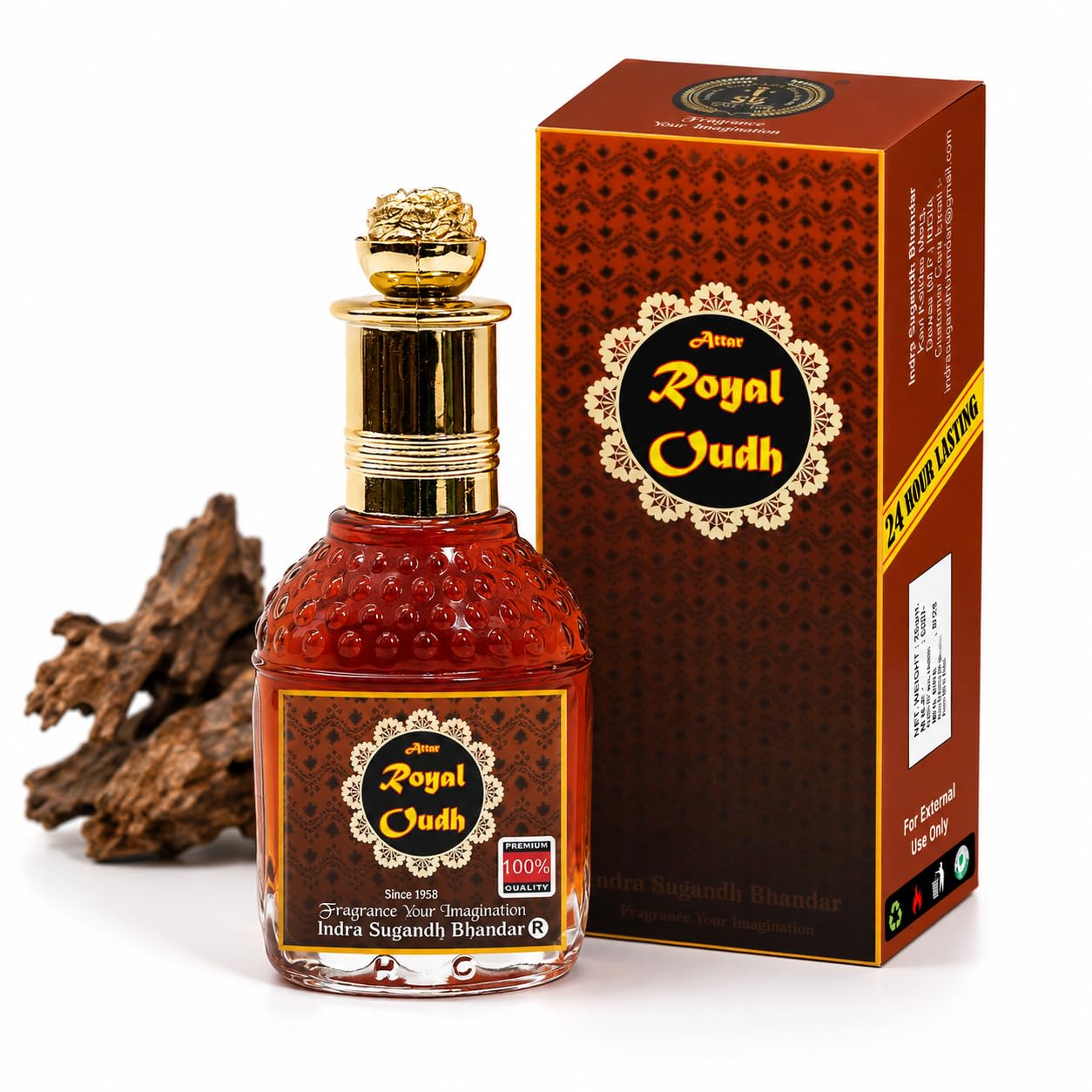 INDRA SUGANDH BHANDAR Attar For Men|Women Royal Oudh|Oud Pure Arabic Long Lasting Fragrance 25ml Rollon Pack-picture-37