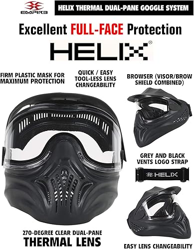 Miniatura 2 de Maddog Empire Axe 2.0 Kit de iniciación de pistola de paintball electrónica completa automática  tanque de paintball HPA, cargador de paintball