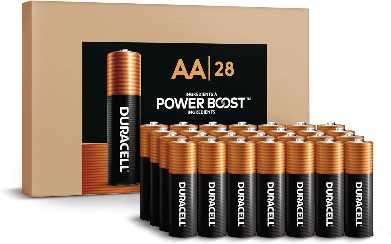 Duracell Coppertop AA Alkaline Batteries with POWER BOOST Ingredients, 28 Count (Pack of 1), Long-Lasting Alkaline, Re-closable for Quick Access and Organized Storage 1 71Zpehv0mkL. AC SL1500