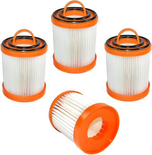 HQRP Paquete de 4 filtros para polvo compatibles con aspiradoras sin bolsa Eureka 62136, 62136A, 61825, 61825-R, DCF-3, DCF3, ER-1880, ER-1830,