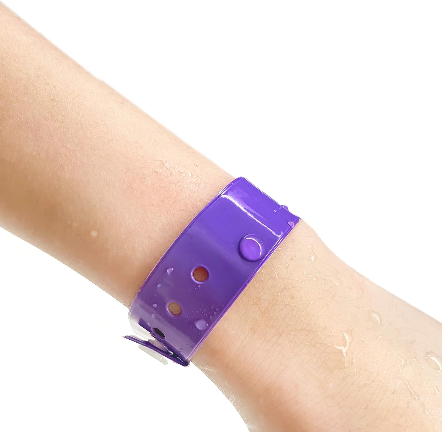 Ouchan Plastic Event Wristbands Neon Purple - 500 Pack Vinyl Wristbands for Parties