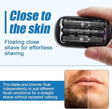 3 Pack 53B Series 5 Replacement Head Compatible with Series 5/6 Shavers, Electric Shaver Foil and Cutter Replacement Head for Series 5/6 5020cs 5018s 5035s 6020s 6040cs 6075cc 6072cc etc