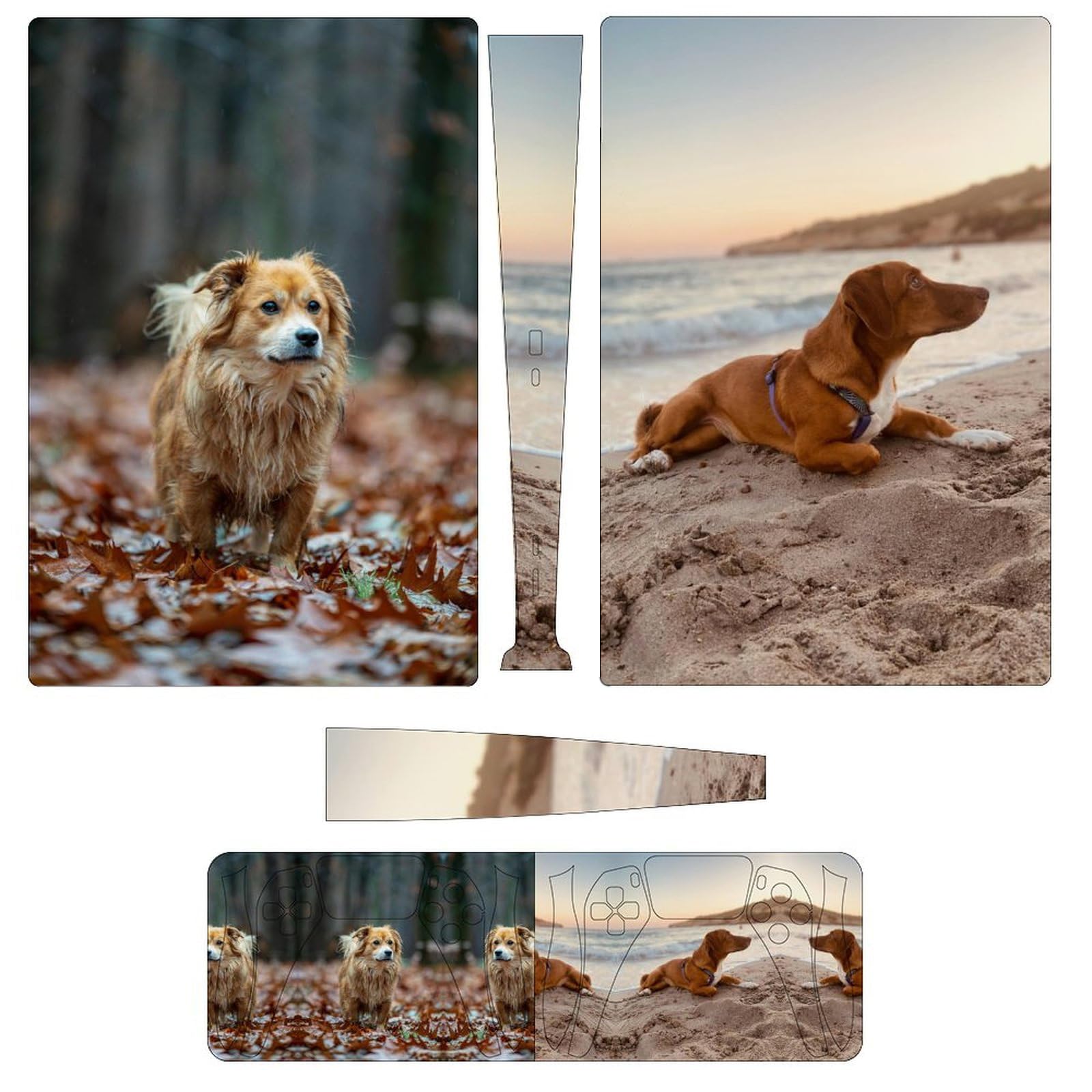 Custom Skin for PS5 Console and Controller Personalized Full Body Vinyl Decal Sticker for PlayStation 5 Great Gift for Gamers Digital Edition