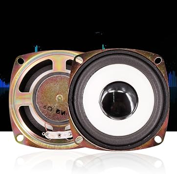 3 Speaker 5W 4Ω White Cone Blister Edge Horn Full Frequency Woofer Speaker Horn Set