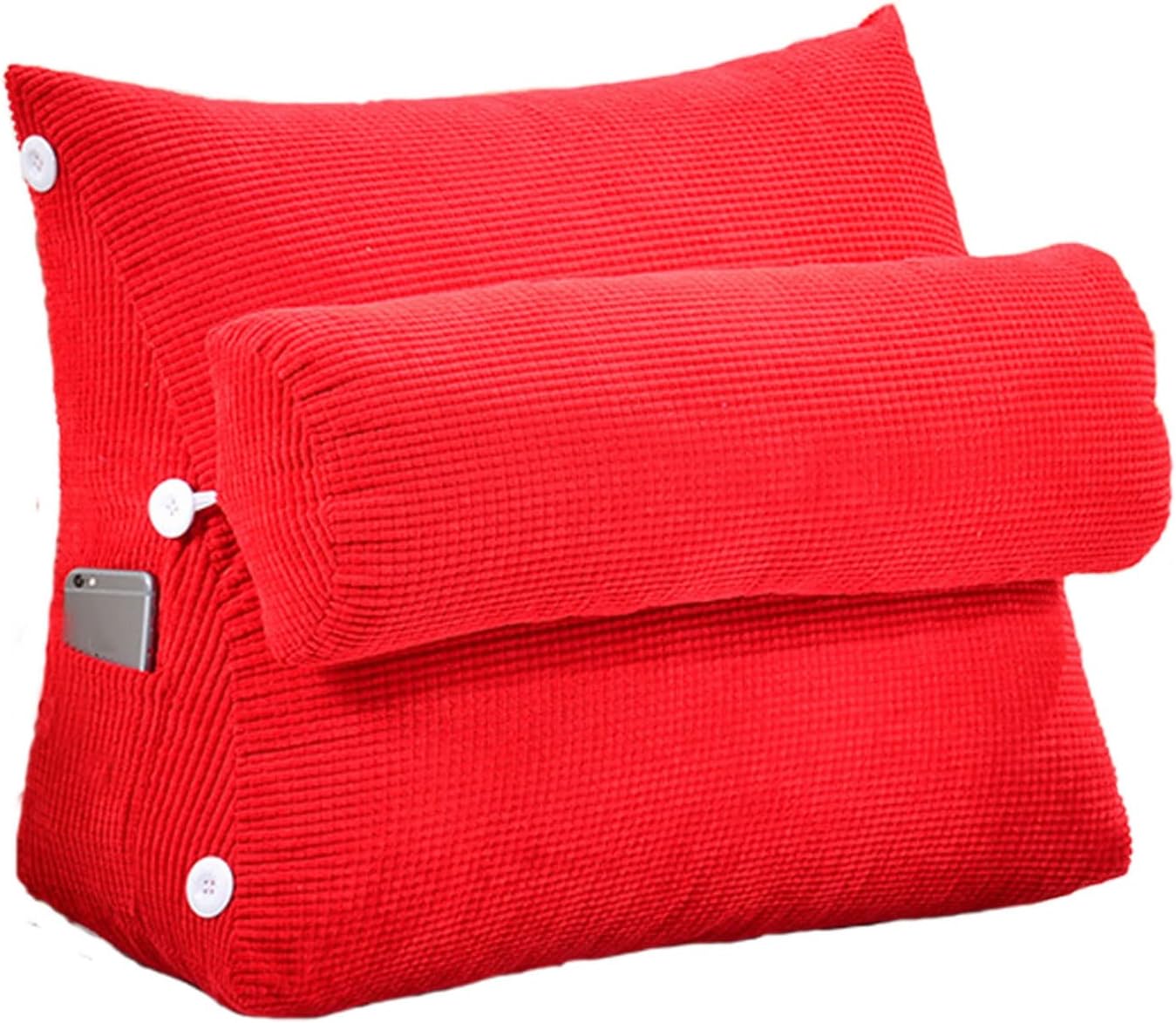Back Wedge Cushion for Couch Reading Pillow for Bed Back Support for Adults Washable Wedge Pillow with Neck Support Back Support Pillow for Bed Sitting Up Post Surgery