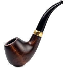 Dr. Watson Tobacco Pipe Bent Dublin Maple Wood 9mm Filter Brown
