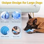 WinTour Tough Jouets pour chiens pour les brochettes agressives, brochettes pour chiens indestructibles pour moyens & Grandes races, Squeaky Jouets à mâcher durables pour les garder occupés, réduire l'ennui, nettoyage des dents, bacon parfum