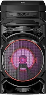 LG XBOOM RNC5 Party Speaker, Multi Color Lighting, Karaoke Feature, 1 Mic + 1 Guitar Input, Wireless Party Link, USB, Bluetooth Connection, XBOOM App