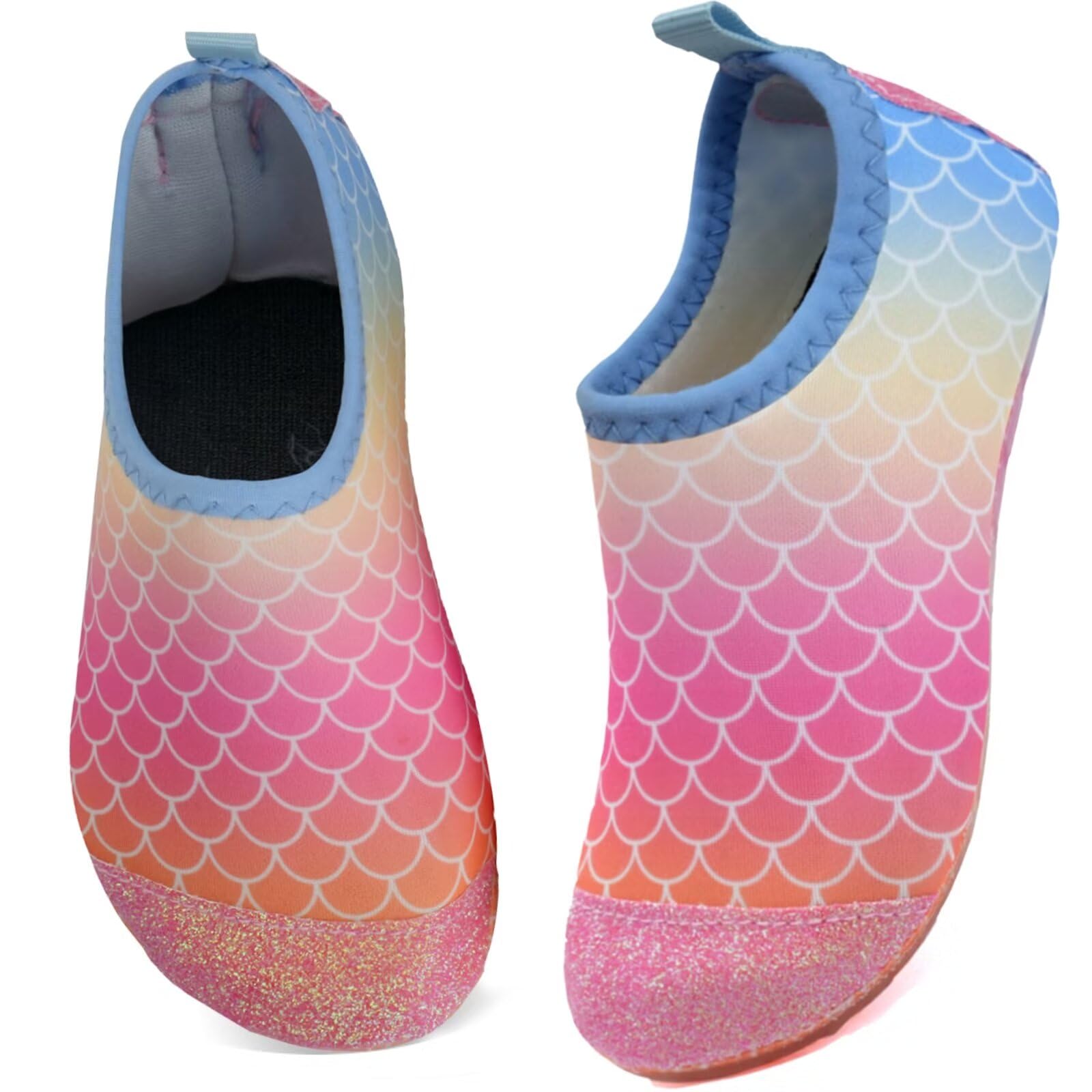 WateLves Kids Water Shoes Toddler Girls Boys Barefoot Non-Slip Quick Dry Aqua Socks for Beach Swim Walking