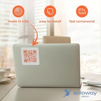QR Code Stickers Custom - Custom QR Code Sign - High-Resolution QR-Code Labels for Storefronts, Packaging & Promotions
