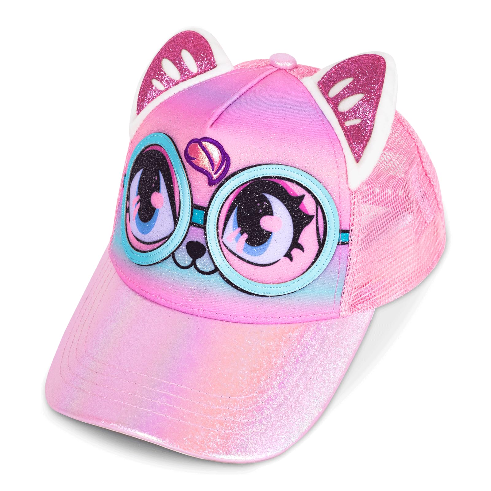 PinkSheep Niños Gorra de béisbol Lindo Gato de Dibujos Animados de fútbol Boys Baseball Hat Toddler Trucker Hat Girls Sombreros para niños de 5 a 12 años